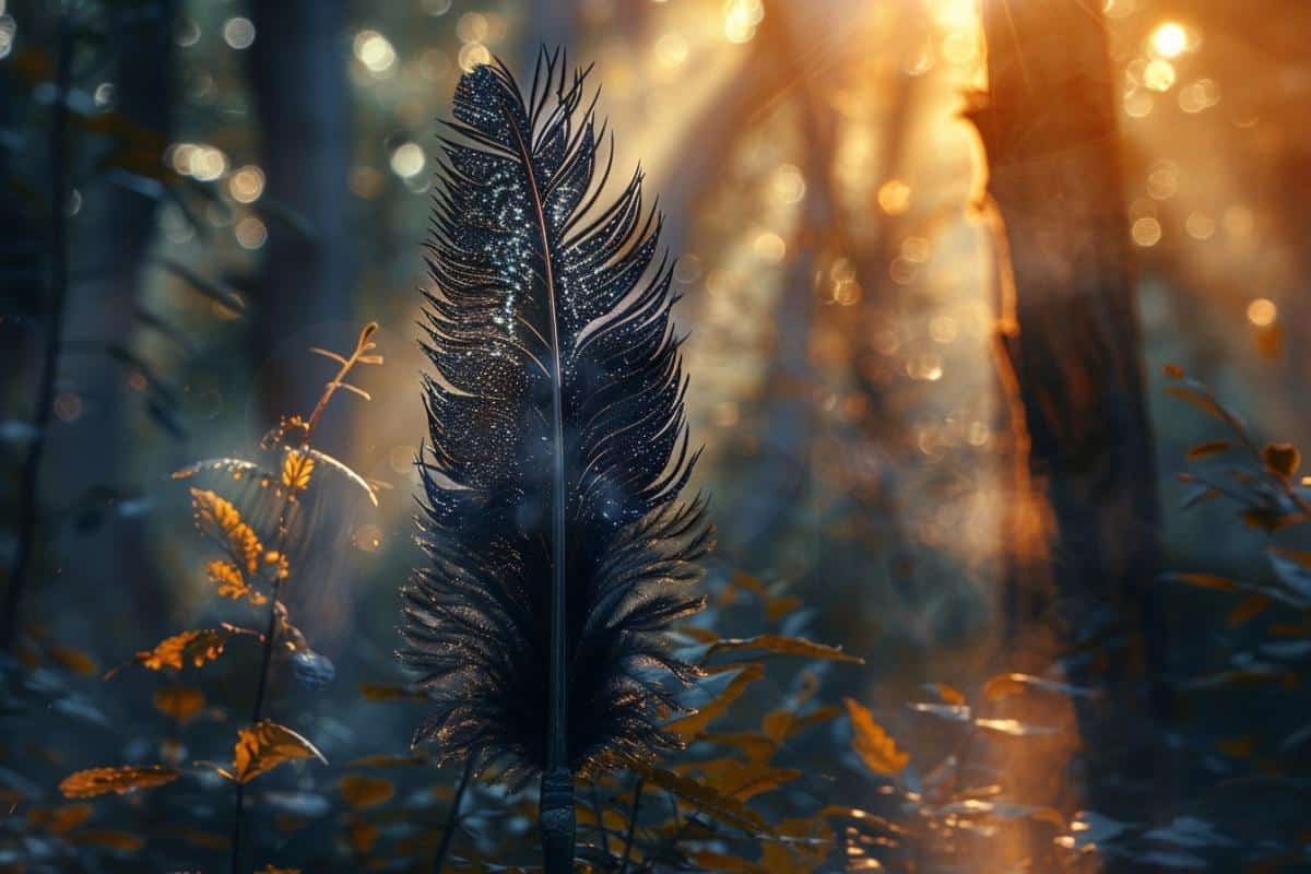 Découvrez la signification mystique et symbolique d'une plume noire